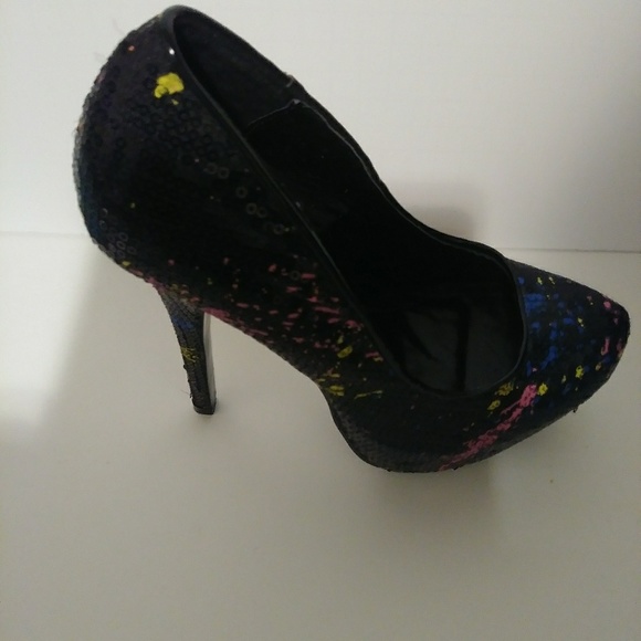 Sheikh Shoes Paint Splatter Stiletto High Heels Poshmark